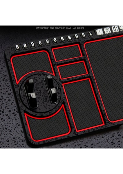 Siyah Stil Çok Fonksiyonlu Araba Kaymaz Mat Oto Telefon Tutacağı Kaymaz Yapışkan Anti Slide Dash Telefon Montajı Silikon Pano Araba Pad Mat (Yurt Dışından) fırsatları