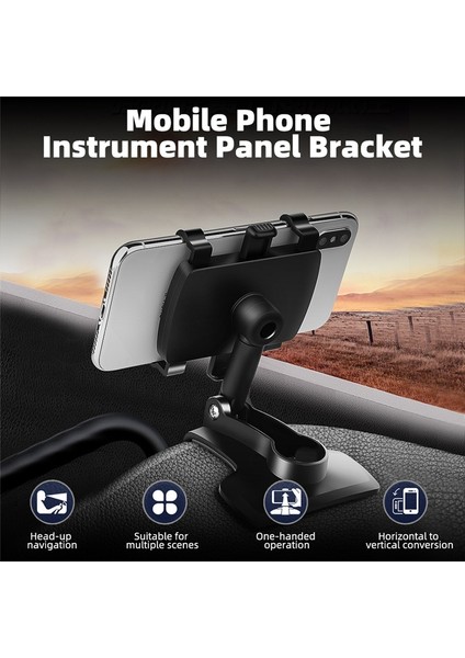 1 Adet Stil Hud Dashboard Araç Telefonu Holde Derecesi Cep Arabada Dikiz Aynası Güneşlik Standları Gps Navigasyon Braketi Desteği (Yurt Dışından) modelleri