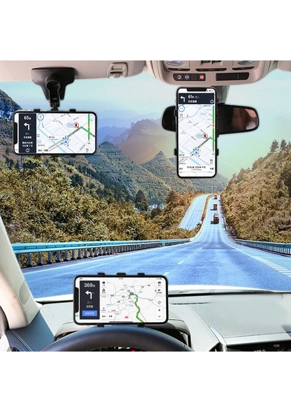 1 Adet Stil Hud Dashboard Araç Telefonu Holde Derecesi Cep Arabada Dikiz Aynası Güneşlik Standları Gps Navigasyon Braketi Desteği (Yurt Dışından) fırsatları