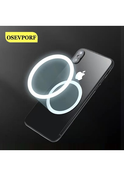 5 Adet Tarzı Manyetik Emme Için Yuvarlak Metal Halka Qi Kablosuz Şarj Cihazı Hava Firar Mıknatısı Araç Montaj Tutacağı Çıkartmalar iPhone 12 Pro Max 12MINI (Yurt Dışından)