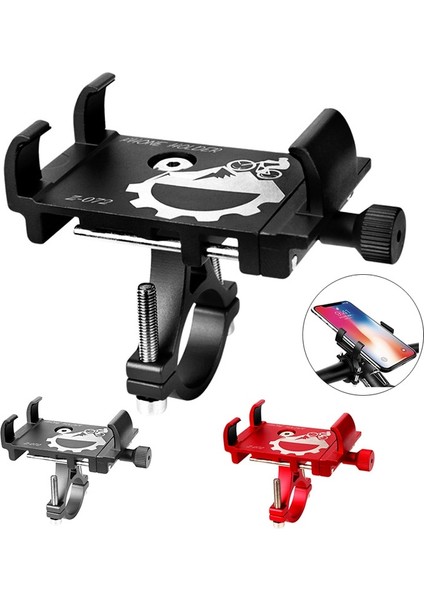 Gri B Stili Bisiklet Telefon Tutucu Evrensel Bisiklet Motosiklet Gidon Klip Standı Montaj Cep Telefonu Tutucu Braketi iPhone 11 Pro Max Için (Yurt Dışından) fiyatları