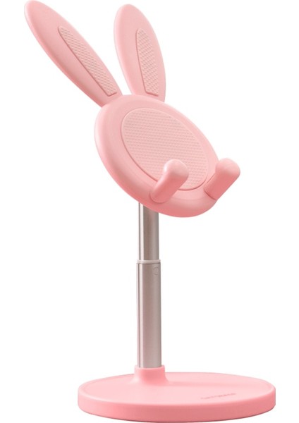 Pembe Tarzı Sevimli Tavşan Tavşan Masaüstü Telefon Standı IPhone Huaiwei Ipad Için Taşınabilir Evrensel Ayarlanabilir Masa Tablet Tutucu (Yurt Dışından)