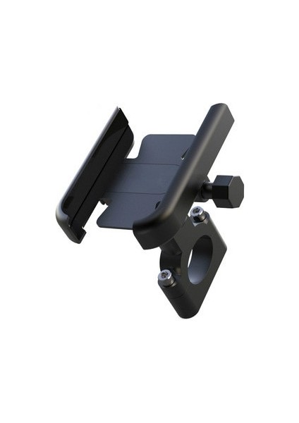 Gidon Siyah Stil Evrensel Metal Bisiklet Telefon Rafı Alüminyum Alaşımlı Bisiklet Cep Telefonu Tutacağı Motosiklet Bisikleti Gidon Dağı (Yurt Dışından)