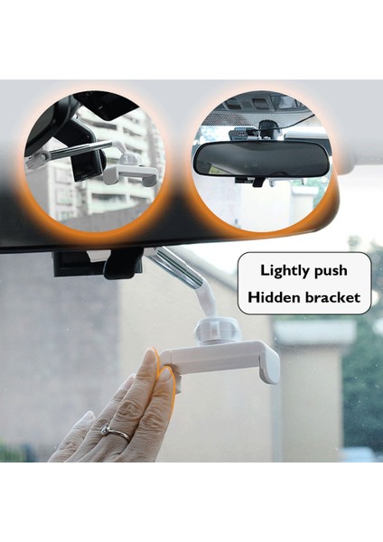 Siyah Stil Evrensel Destek Telefon Tutucu Montaj Araç Telefonu cl Derece Cep Telefonu Standı Dikiz Aynası Gps Braketi (Yurt Dışından) fırsatları