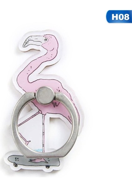 No.4 Tarzı Ew 8 Sevimli Ördek Domuz Geyik Kurbağa Kedi Alpaka Flamingo Penguin Akrilik Cep Telefonu Halka Braketi Için Elma Xr Xs Max (Yurt Dışından)