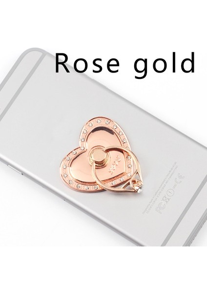 Sarı Stil Cep Telefonu Parmak Yüzük gr Derece Dönebilen Aşk Sevimli Akıllı Telefon Standı Aşk Cuteholder Soket Metal Araba Montaj Standı (Yurt Dışından)