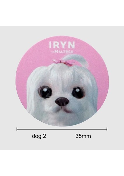 Beyaz Köpek Stili Hayvan Metal Plaka Evrensel Yedek Metal Sac Levha Manyetik Araç Montaj Telefon Tutucu Için Mıknatıs Mobil Standı Aksesuarları (Yurt Dışından)