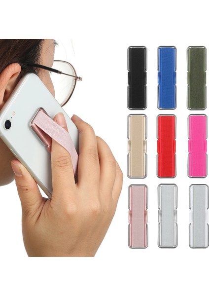 Beyaz Stil Evrensel Telefon Parmak Kayışı Tutucu Elastik Cep Telefonu Parmak Kavrama Metal Telefon El Bandı Bileklik Braketi Askı ile Standı (Yurt Dışından) fırsatları
