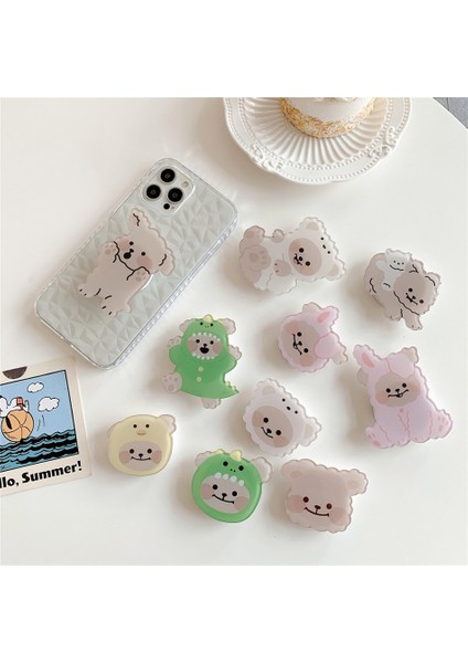 B2 Stili Sevimli 3D Kore Karikatür Ayı Köpek Evrensel Telefon Tutacağı Katlanabilir Tutucu Genişleyen Telefon Standı Parmak Yüzük Tutacağı Güzel Komik Grily (Yurt Dışından) modelleri