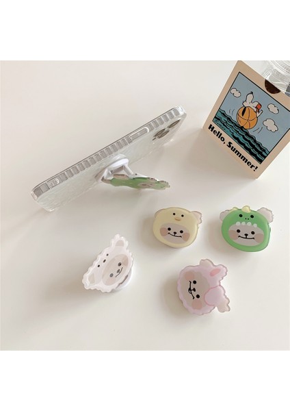 B2 Stili Sevimli 3D Kore Karikatür Ayı Köpek Evrensel Telefon Tutacağı Katlanabilir Tutucu Genişleyen Telefon Standı Parmak Yüzük Tutacağı Güzel Komik Grily (Yurt Dışından) fırsatları