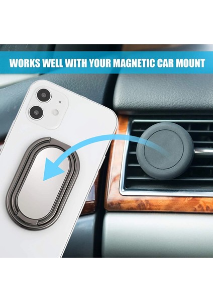 Siyah Stil Telefon Zil Tutucu Parmak Kickstand 360 Derece Döndürme Metal Cep Telefonu Zil Kavrama Katlanabilir Cep Telefonu Manyetik Araba Tutma Için Standı (Yurt Dışından) indirimleri