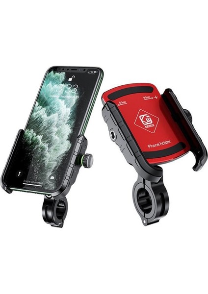 Siyah Stil 2020 Yeni Alüminyum Motosiklet Telefon Tutucu Dağı Moto Bisiklet Gidon Braketi Cep Telefonu Dikiz Dağı Için Standı (Yurt Dışından) modelleri