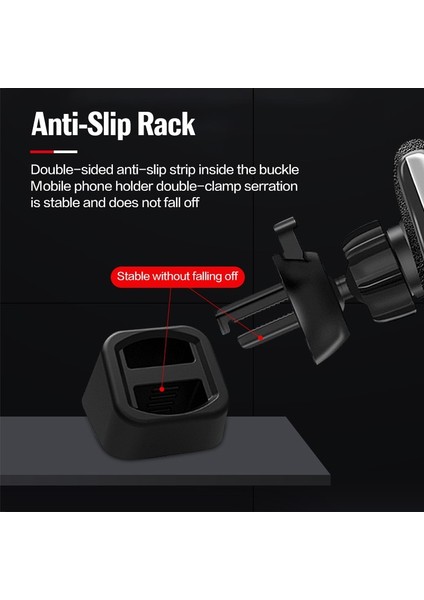 1 Adet Siyah Stil Evrensel Kablosuz Araç Şarj Cihazı Standı Tabanı Pano Montajı Araba Cep Telefonu Tutucu Braketi Hava Çıkışı Klipsi Gps Beşiği Aksesuarları (Yurt Dışından) fiyatları