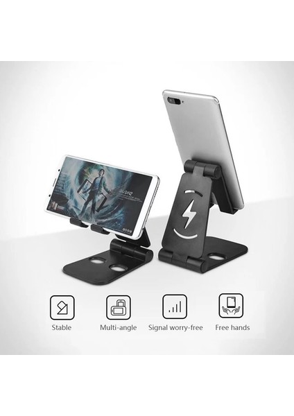 No.5 Tarzı Sıcak Telefon Tutucu Taşınabilir Mobil Tutucu Ayarlanabilir Stand Akıllı Telefon Desteği Tablet IPhone Masası Için Standı Cep Telefonu Tutucu Standı (Yurt Dışından)