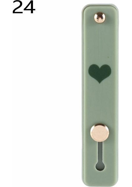 No.24 Tarzı 1 Adet Evrensel Silikon Telefon Tutucu Parmak Yüzük Bileklik Kayışı Itme Çekme Kavrama Streç Standı Kalp Şeker Renk El Bandı Braketi (Yurt Dışından)