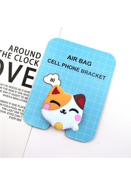 Pembe Pençe Stili Lüks Sevimli Karikatür Parmak Cep Telefonu Kolu Braketi iPhone Cep Telefonu Aksesuarı Genişleyen Stand Telefon Mobil Standı (Yurt Dışından) fırsatları