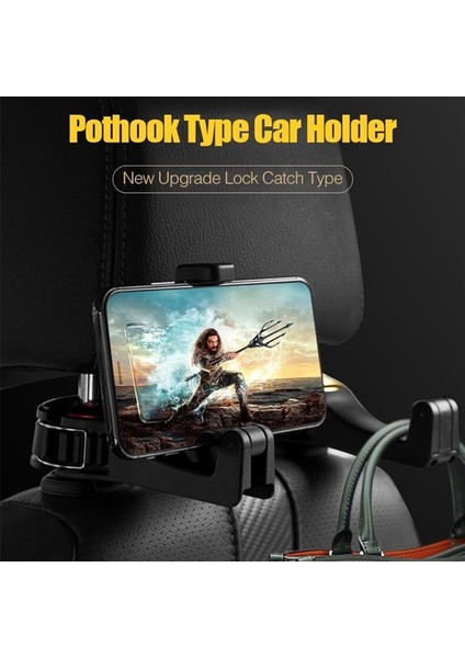 Mavi Stil Ykskr Ayarlanabilir Araba Kafalık Kancaları Mobil Standı Araç Telefonu Tutucu Çanta Çanta Ev Eşyaları Için Raptiye Koltuk Arka Askı Klipleri (Yurt Dışından) modelleri