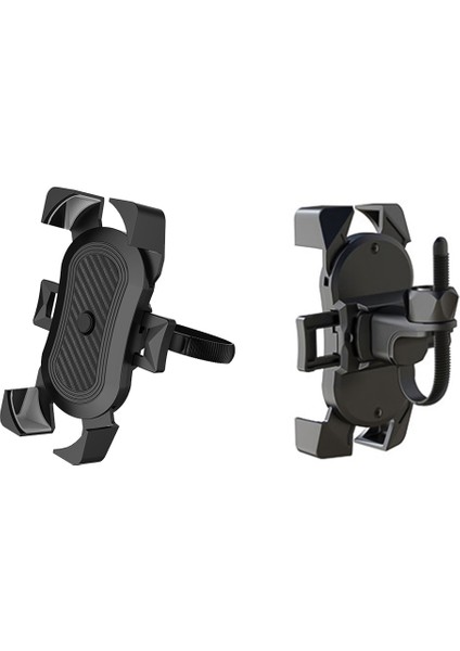 Siyah Stil 360 Derece Bisiklet Telefon Tutacağı Motosiklet Bisiklet Telefon Tutacağı Gidon Standı Montaj Braketi Montaj Telefon Tutacağı iPhone Samsung Için (Yurt Dışından)