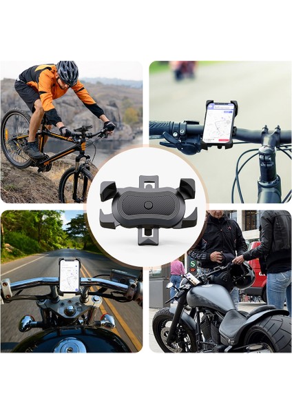 Siyah Stil 360 Derece Bisiklet Telefon Tutacağı Motosiklet Bisiklet Telefon Tutacağı Gidon Standı Montaj Braketi Montaj Telefon Tutacağı iPhone Samsung Için (Yurt Dışından) indirimleri