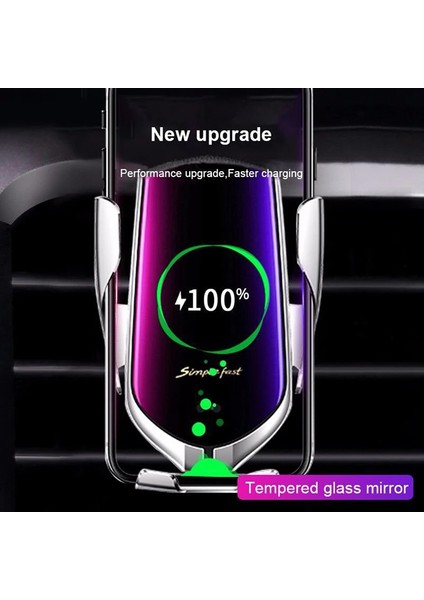 K Tarzı Dro Otomatik Sıkma 10W Araba Kablosuz Şarj Cihazı iPhone Android Kızılötesi Indüksiyon Qi Kablosuz Şarj Cihazı Araç Telefonu Tutacağı (Yurt Dışından)