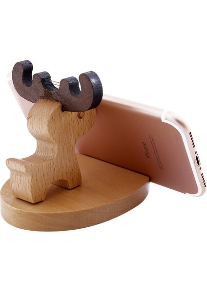 Çok Renkli Stil Telefon Tutucusu Cep Telefonu Braketi Ahşap Karikatür Köpek Açık Kahverengi Cep Telefonu Tutucusu Masif Ahşap Midilli Masaüstü Cep Telefonu Tutucusu (Yurt Dışından) fırsatları