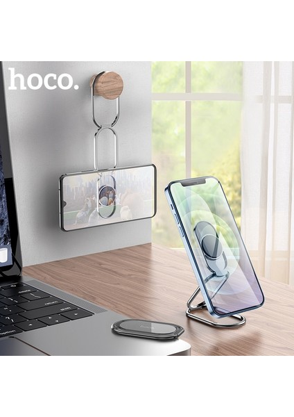 Gümüş Tarzı Hoco Metal Masaüstü Tablet Tutacağı Katlanabilir Uzatılabilir Destek Masası Cep Telefonu Tutacağı iPhone Için Ayarlanabilir Stand 12 Pro Max 12 Mini (Yurt Dışından) fiyatları