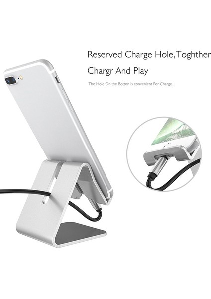 Gümüş Tarzı Sıcak！yeni Cep Telefonu Tutucu Alüminyum Masa Masa Montaj Standı Tutucu IPad IPhone Için Kaymaz Masa Telefonu Evrensel Kdcw Standı (Yurt Dışından) modelleri