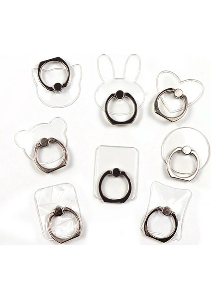 No.8 Stili Derece Fare Şekli Parmak Yüzük Soketi Cep Telefonu Tutacağı iPhone Için Oneplus Soketi Için Stand Tüm Smfor Telefonları Için (Yurt Dışından) indirimleri