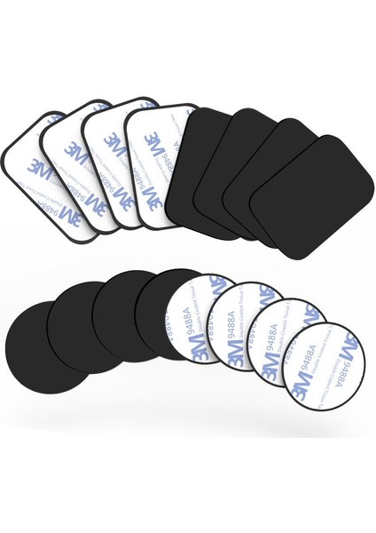 1 Adet Siyah 45X65 Tarzı Manyetik Metal Plaka Araç Telefonu Tutucu Evrensel Demir Levha Disk Sticker Montaj Cep Telefonu IPhone Için Mıknatıs Standı (Yurt Dışından) fırsatları