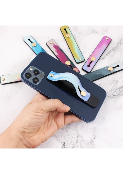 A25-AÇIK Mor Stili Parmak Yüzük Telefon Tutucu Şeker Düz Renk Bilek Bandı El Bandı Parmak Kavrama Itin Çekin Evrensel Cep Telefonu Tutucu Standı (Yurt Dışından) modelleri