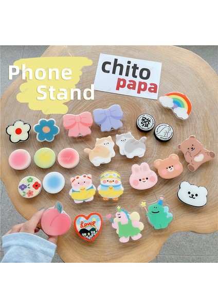 No.1 Tarzı Sevimli Karikatür Genişleyen Stand Montajı Cep Telefonu Tutucu Katlanabilir Cep Telefonu Desteği Halter Taşınabilir Parmak Kavrama Braketi Telefon (Yurt Dışından) modelleri