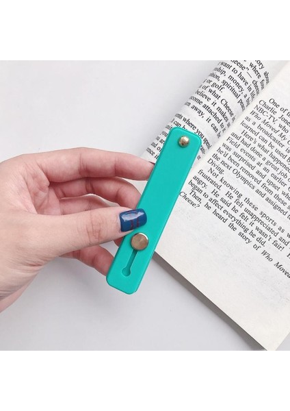 No.2 Tarzı Yeni Push-Pull Telefon Tutucu Çok Fonksiyonlu Halka Toka Tembel Masaüstü Yapışkan Silikon Halka Kavrama Kemer Bilek El Bandı Parmak Kavrama (Yurt Dışından)