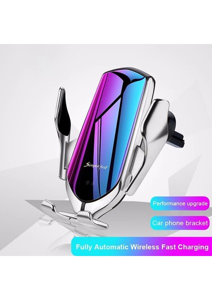 O Tarzı Dro Otomatik Sıkma 10W Araba Kablosuz Şarj Cihazı iPhone Android Kızılötesi Indüksiyon Qi Kablosuz Şarj Cihazı Araç Telefonu Tutacağı (Yurt Dışından) fiyatları