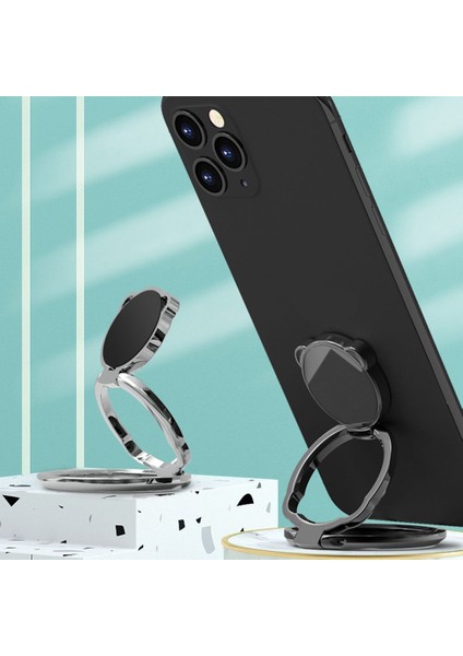 Beyaz Ayı Stili 360 Döndürülebilir Katlanabilir Cep Telefonu Standı Geri Ultra Tonlu Zil Tutacağı Masa Için Sevimli Taşınabilir Metal Parmak Kickstand (Yurt Dışından) fiyatları