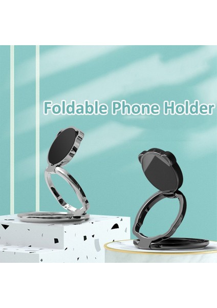 Beyaz Ayı Stili 360 Döndürülebilir Katlanabilir Cep Telefonu Standı Geri Ultra Tonlu Zil Tutacağı Masa Için Sevimli Taşınabilir Metal Parmak Kickstand (Yurt Dışından) indirimleri