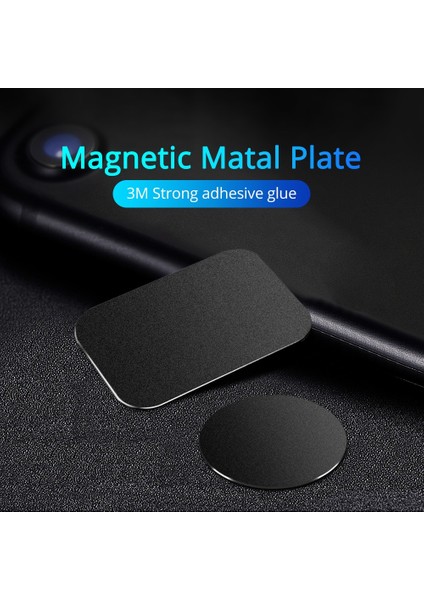 1 Adet Siyah Dikdörtgen Tarzı Anmone Araç Telefonu Tutucu Metal Plaka Disk Demir Sac Sticker iPhone Huawei Için Süper Ince Tutucu Mıknatıs Araba Standı Montaj (Yurt Dışından) fırsatları
