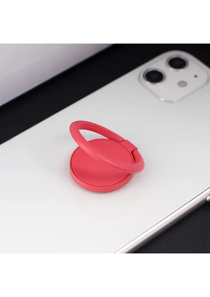 Gül Tarzı 360 Derece Parmak Yüzük Cep Telefonu Akıllı Telefon Standı Tutucu Montaj Destek Aksesuarları Yuvarlak Telefon Parmak Standı Soket Tutucu (Yurt Dışından)