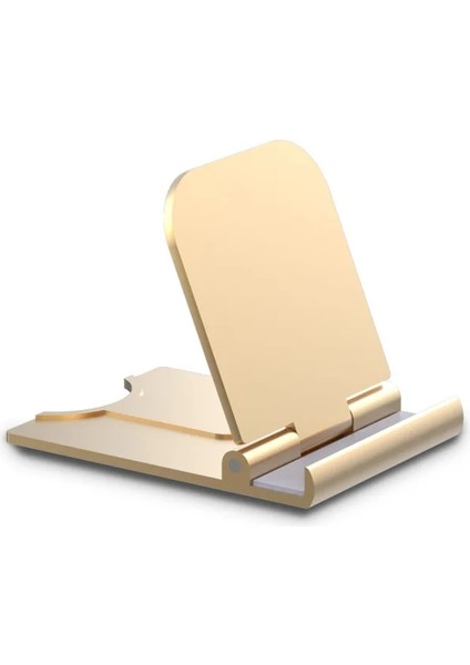 Altın Tarzı Tnsuly Cep Telefonu Tutucu Masaüstü Katlanır Küçük Basit Taşınabilir Evrensel Tablet Bilgisayar Standı (Yurt Dışından)