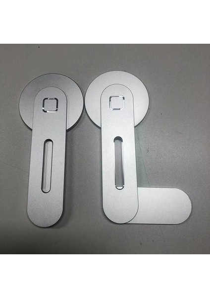 Siyah Stil Manyetik Telefon Tutucu iPhone 12 Pro Için Magsafe Metal Dizüstü Telefon Standı iPhone 12 Için Tutucu Yandan Montajlı Tablet iMac Braketi (Yurt Dışından)