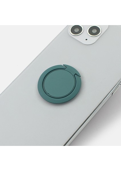 Koyu Yeşil Stil Lüks Metal Cep Telefonu Soket Tutucu Evrensel 360 Derece Döndürme Parmak Yüzük Tutucu Manyetik Araba Braketi Aksesuarları Standı (Yurt Dışından)