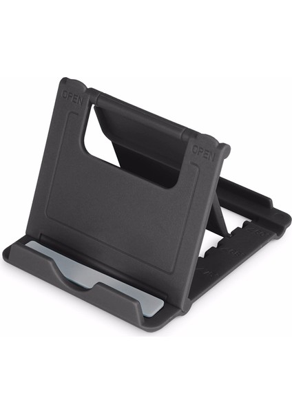 Siyah Stil Tek Tutucu Katlanabilir Stand Mobil Akıllı Telefon Desteği IPhone Masası Için Tablet Standı Cep Telefonu Tutucu Taşınabilir Mobil Tutucu (Yurt Dışından)