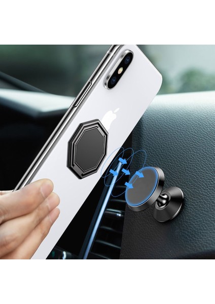 Siyah Stil Metal Çift Parmak Yüzük Braketi Cep Telefonu Tutacağı Tablet Için Katlanır Tembel Sadelik Uygun Yeni Tutucu Standı (Yurt Dışından) modelleri