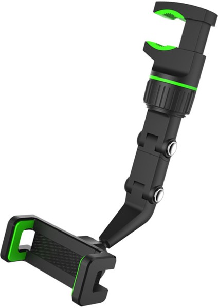 Yeşil Stil 360 ° Araç Telefonu Tutucu Dikiz Aynası Telefon Tutucu Ayarlanabilir Tutucu Klip Dağı Araba Için Gps Tutucu Oto Evrensel Işlevli (Yurt Dışından)