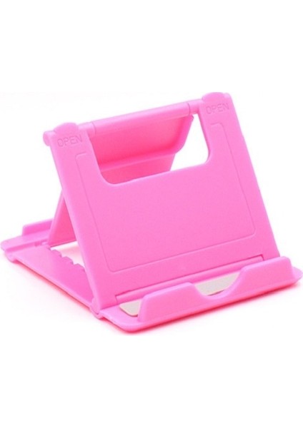 Pembe Stil Tek Tutucu Katlanabilir Stand Mobil Akıllı Telefon Desteği IPhone Masası Için Tablet Standı Cep Telefonu Tutucu Taşınabilir Mobil Tutucu (Yurt Dışından)