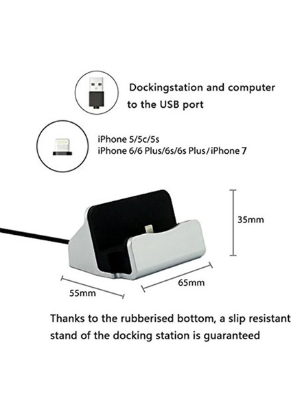 Gümüş Tarzı Telefon Masası Tutucu Şarj Cihazı IPhone x Lus I Için Mobil Stand Telefon E Şarj Yuvası Masa Şarj Cihazı Bağlantı Istasyonu (Yurt Dışından) indirimleri