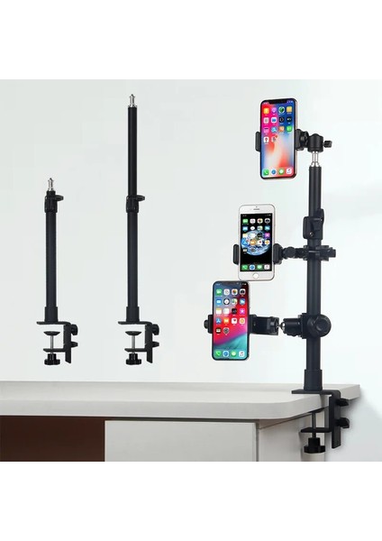U-Klip Stili Evrensel Masa Masası Kelepçesi Montajı, Kamera Kamerası Için Vida Ucu ile Dslr Çoklu Montaj Halkası Işık Standı Masa Montajı (Yurt Dışından) fiyatları