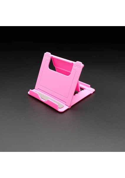 2-Pembe Tarzı Çok Renkli Cep Telefonu Tutucu Masaüstü Tablet Braketi Evrensel Ayarlanabilir Katlanabilir Telefon Cep Telefonu Aksesuarları Için Standı (Yurt Dışından)