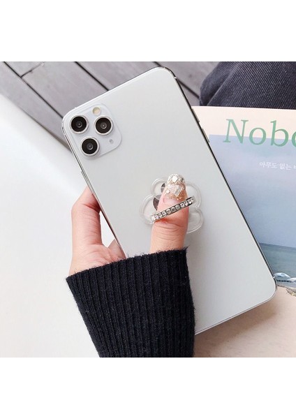 A23-KARE Stili Parmak Yüzük Cep Telefonu Akıllı Telefon Standı Tutucu Cep Akıllı Yuvarlak Telefon Yüzük Şeffaf Kedi Tutucu Kalp Soketi Araç Montaj Standı (Yurt Dışından) indirimleri