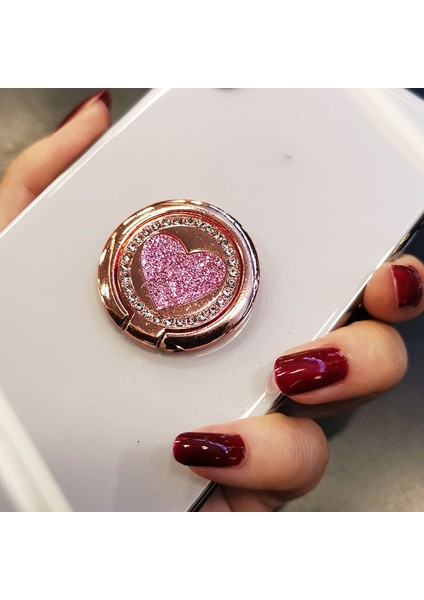 Altın Tarzı Bling Diamond Glitte Rotasyon Parmak Yüzük Telefon Tutucu Telefon Destek Aksesuarları iphone Için Cep Telefonu Kılıfı Üzerinde Standı (Yurt Dışından) indirimleri