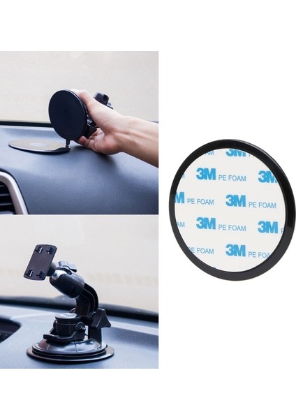 Araba Dashboard Vantuz Montaj Tabanı Yapıştırıcı Disk Telefon Tablet Gps Standı Tutucu (Yurt Dışından)